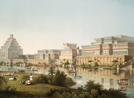 Assyrian_palaces_from_The_Monuments_of_Nineveh_by_Sir_Austen_Henry_Layard