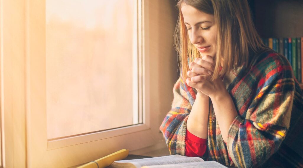 Praying girl